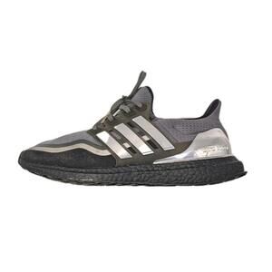 Adidas Ultraboost Men's Size 9.5 Black Metallic Silver Running Shoes YYJ 606004